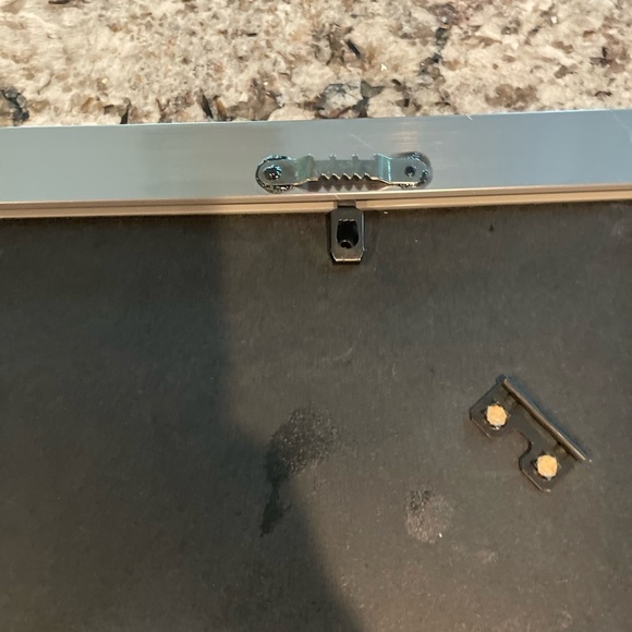 Gorgeous sunset/mountains dot mandala style painting in silver frame 10”X12” new - Picture 5 of 7